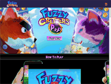 Tablet Screenshot of fuzzycritters.com